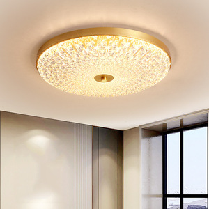 Luxury All-Copper Glass LED <b>Chandelier</b> Modern Design Living Room Hotel Room Study <b>Lighting</b> Fixture - Product Image 2