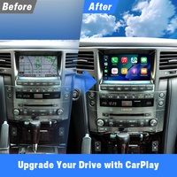Boîtier d'interface Linux pour Lexus LX 2009-2011, CarPlay sans fil, Android Auto, module GPS, décodeur avec WiFi, autoradio Binarytek