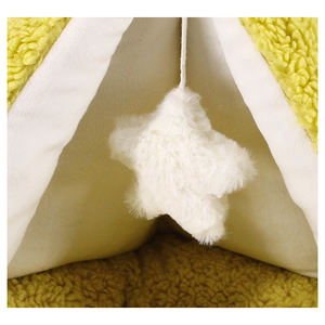 Cama de Camping para Gatos de Interior Estilo Dibujos Animados 2026, Cueva de Peluche para Perros con Juguete Divertido, Material de Tela de Piel Sintética, Embalaje en Cartón - Product Image 1