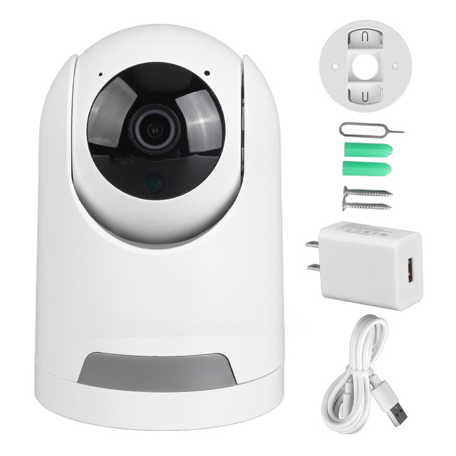 Wireless Security Camera 2MP Color Night Vision Smart WiFi Camera with Motion Detection Alarm 100-240V US Plug