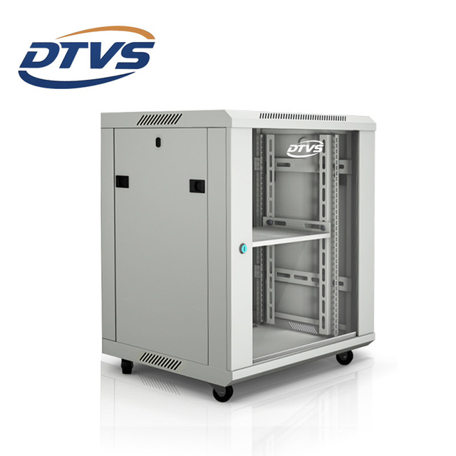 19-Inch 12U Wall-Mount Network Rack Cabinet Small Data Center Server Cabinet with Glass Door in Stock