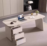 Escritorio Minimalista Moderno de Madera Sólida para Consultorio Dental/Estética, Escritorio para Jefe, Consultorio de Salón de Belleza - Ecológico