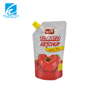 Pochette à bec verseur personnalisée de qualité alimentaire pour mayonnaise, sauce, ketchup, liquide ou pâte, emballage en sachet