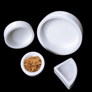 Cuencos Modernos de Cerámica Sólida Estériles para Lagartos, Escondite/Cueva que Evita la Fuga de Alimentos Vivos y Gusanos de la Harina, Protegiendo a los Reptiles y Respetando el Medio Ambiente - Product Image 4