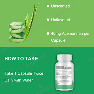Aeglewell OEM ODM Capsule di Aloe Vera Biologica, Capsule di Estratto Puro di Aloe, Funzione Immunitaria Sana, Prodotto in Stabilimento GMP - Product Image 6