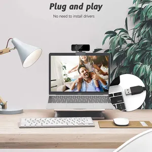 Caméras de haute qualité webcam HD 1080P avec micro intégré web usb cam avec cache anti-poussière pour PC et - Product Image 2