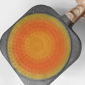 Non-Stick Coated 4-Cup Frying <b>Pan</b> With Wooden Handle Aluminum Cookware Induction Non-stick Frypan - Product Image 6