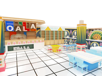Équipement de terrain de jeu intérieur commercial pour enfants le plus populaire et le plus vendu - Matériel ABS écologique, capacité de 500 kg pour enfants