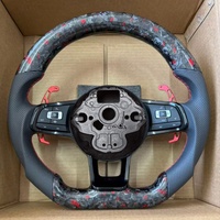 Volante de Fibra de Carbono Forjado para Volkswagen Bora, Santana, Golf Mk7, Golf6, Golf7, Nuevo Polo, Jetta, Caddy, GTI, Accesorios para Auto