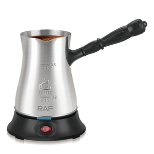 Cafetera RAF R.159 de 0.5L, 600W, Acero Inoxidable, Estilo Turco, Calor Uniforme, Fácil de Usar, Electrodoméstico de Cocina - Product Image 3