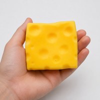 Jouet anti-stress en forme de fromage jaune, à remontée lente, doux à presser, cube sensoriel, jouet de farce
