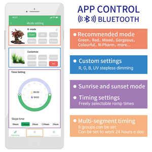 Weeka L1200D प्रो 120 सेमी ऐप बुद्धिमान rgbuv एक्वेरियम मछली टैंक के लिए पूर्ण स्पेक्ट्रम बढ़ते रोशनी - Product Image 4