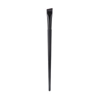 Pinceau Eyeliner à sourcils plat coudé ultra-mince personnalisé Pochoir à sourcils professionnel pour les cheveux synthétiques Pinceau teinté Marque privée