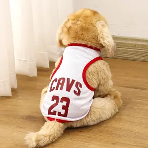 かわいいマルチカラーシャツ犬tカスタム高級ペット犬服夏の空白の犬のシャツ