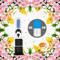 Réfractomètre portable de haute précision 0-90% Brix pour miel et sucre, instrument de test de la teneur en sucre et de la qualité de l'eau pour l'apiculture