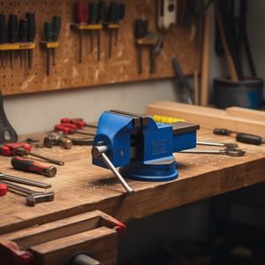 Étau de menuisier robuste en fonte, largeur mâchoire 9 pouces, à dégagement rapide, avec butée avant réglable pour établi - Product Image 2