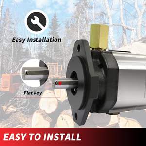 Bomba hidráulica para rajadora de leña, 22 GPM, bomba de engranajes de 2 etapas HI/LO con 3000 PSI, 3600 RPM, de aluminio para rajadoras de leña - Product Image 6