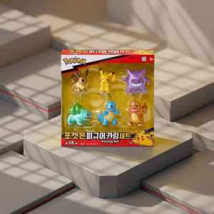 pokemon Figure Keyring Set 6 Types Plastic Korean <b>Kids</b> Anime Cartoon Collectible Mascot Bag Charm Pendant <b>Mini</b> Figures - Product Image 2
