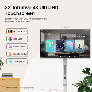 32 Inch Portable Smart TV Android 13, TouchScreen Monitor, 8MP Camera, Voice Remote Control, WiFi6, Support Google <b>Calendar</b>, 32 - Product Image 4