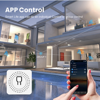 Módulo de Interruptor WiFi Tuya Mini de 16A, Interruptor de Luz Inteligente de 2 Vías, Relé DIY, Temporizador, Control Remoto de Encendido/Apagado, Compatible con OEM