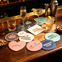 Sous-verres en papier absorbant de forme personnalisée, impression couleur, sous-verres jetables en papier pour café, bière, boissons, avec logo personnalisé