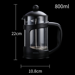 Caffettiera French Press Manuale Portatile Resistente al Calore per <span class=keywords><strong>Casa</strong></span>, Cucina, Hotel, Caffè con Logo Personalizzato ODM - Product Image 2