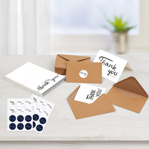 Custom Hand Writing Mother's Day <b>Thank</b> <b>You</b> Blessing Greeting <b>Card</b> Minimalist <b>Wedding</b> Greeting <b>Card</b> Set with Envelope Stickers - Product Image 2