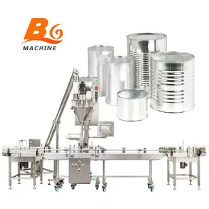 High quality factory price cans jars protain coffee milk powders packaging filling machine automatic