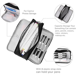 Estuche Grande para Lápices AMZ, 3 Compartimentos, Bolsa para Lápices de Gran Capacidad para Niños, Regreso a Clases, Organizador Oxford, Bolsa para Bolígrafos - Product Image 3