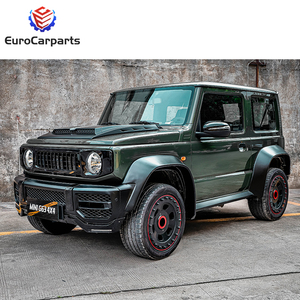 Jimny JB74 actualización a estilo G63 kit de carrocería de conjunto completo para kit de carrocería de coche viejo a nuevo parachoques delantero parachoques trasero faldones laterales parrilla capó - Product Image 4