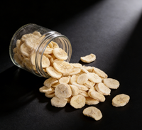Chips de banane coupées en tranches 100% naturelles sans sucre ajouté, croustillantes, collation saine, conservées à l'huile, certifiées HACCP, emballées sous vide en vrac