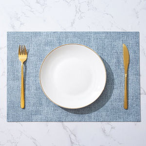 Simple Eco-Friendly Leather Placemat Waterproof Oil-Proof Western Food Insulation Double-Sided Dining <b>Table</b> <b>Mat</b> - Product Image 6