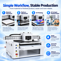 Printer Inkjet UV Presisi Stabil 6090 dengan Rel Pemandu Senyap untuk Pencetakan Papan Iklan dan Keramik