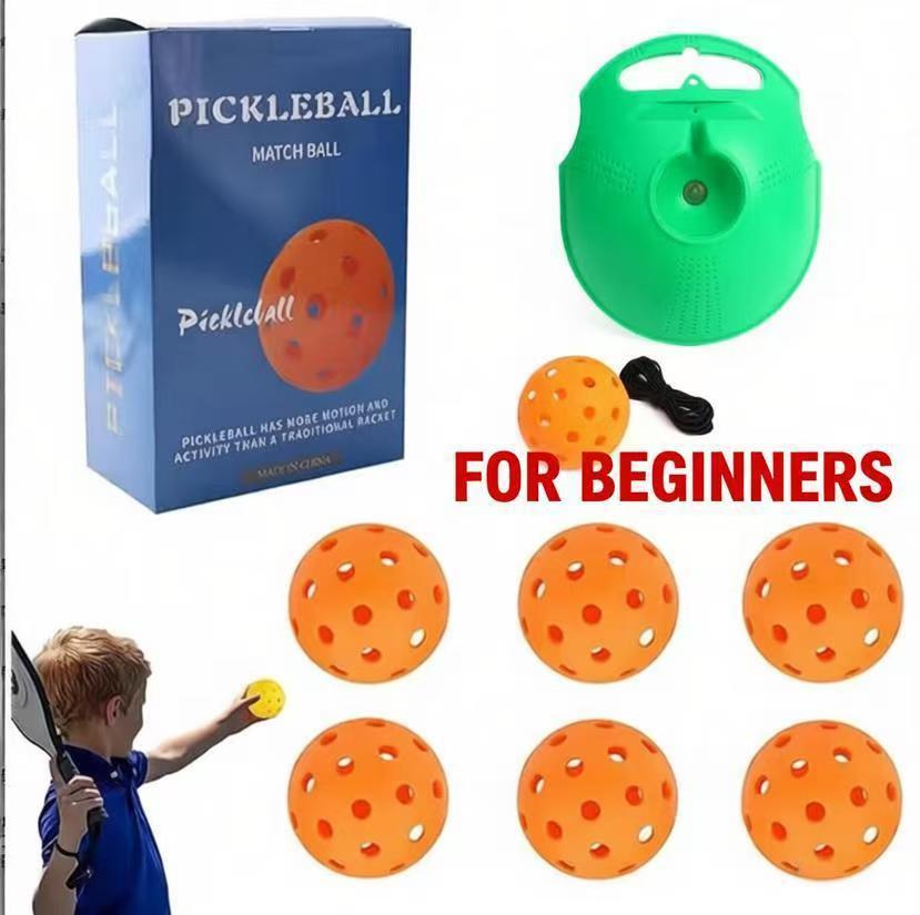 Trendy Durable High Elastic PE 40-Hole Children's Beginner Entertainment Pickleball Training Single Trainer Set