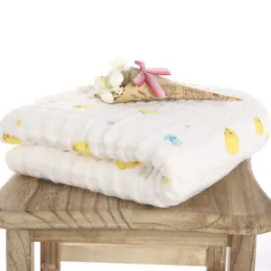 High Quality Home Soft Safety Kids Bath Towel 100% Cotton Lovely Print Baby Bath Towel
