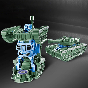 ของเล่นโปรโมชั่น 3-in-1 ของเล่นหมุนแปลงร่างได้ รถถัง หุ่นยนต์ เมคคา ไจโรสโคป ของเล่นพลาสติก ฟิดเจ็ตสปินเนอร์ ของเล่นฟิดเจ็ต - Product Image 2