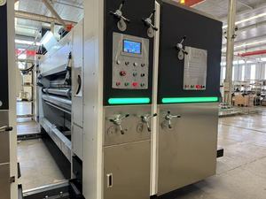 Machine entièrement automatique de fabrication de boîtes en carton ondulé, haute vitesse 200 pièces/min, machine d'impression, de rainurage et de découpe pour boîtes de carton et boîtes à pizza - Product Image 3