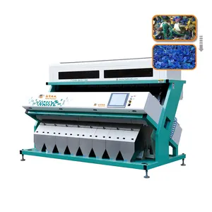 Recycle Plastic Pet PVC PP PS Flakes Granules Selector Sorter With WIFI Remote Service Color Sorting Machine