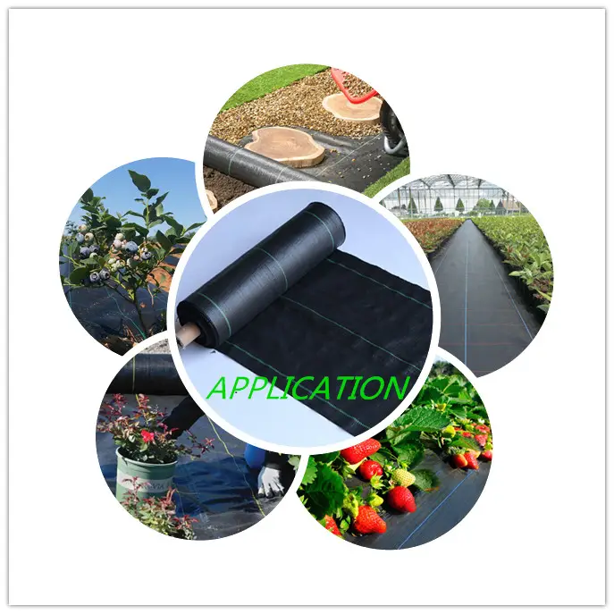 Agricultural Black Agro-textile Landscape Fabric Weed Control Fabric Mat Ground Cover