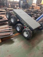 Châssis de robot à roues plates 4x4, brouette électrique 100 kg, transporteur agricole 8x8, chariot utilitaire de jardin avec support OEM