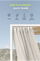3x3 3x4 4x4 Tissu Sunbrella Fabrication Pare-soleil Imperméable Pergola Auvent PC Couvert Gazebo Pavillon Jardin Bâtiment