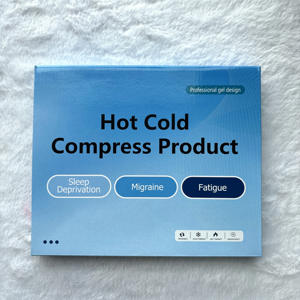 Masque pour les yeux coulissant personnalisé à faible MOQ - Soulagement naturel des maux de tête - 360 °   Chapeau de compression glacé anti-gueule de bois avec gel pour le stress - Product Image 6