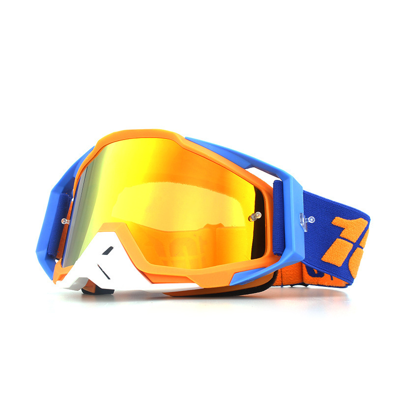 Blue-orange frame + gold lens