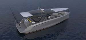 Yate fuera de borda 5083 de aleación de aluminio de 33 pies/10m de lujo comercial para pesca y transporte de pasajeros en los ríos, para uso en el mercado de la XJZJ-330 - Product Image 5