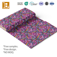 Tissu imprimé en rayonne personnalisé, style ethnique vintage, imprimé paisley, grande fleur, mandala, pour vêtements pour femmes, vente en gros BILU