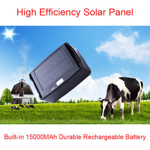 Traqueur GPS 4G de charge <span class=keywords><strong>solaire</strong></span> étanche de durée Super longue de 15000MAh pour le bétail de ferme de chameau de vache cheval et d'animaux sauvages - Product Image 5