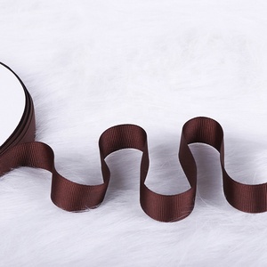 Customize 38mm Printed Brown <strong>Ribbon</strong> Packaging Grosgrain <strong>Ribbon</strong> <strong>Export</strong> 100 Yard Rolls
