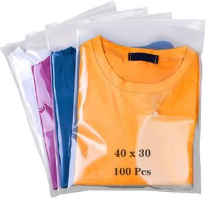 Bolsas Compostables y Biodegradables de PLA+PBAT con Cierre Autoadhesivo, Transparentes y Reutilizables, de 12x15 Pulgadas, Impresas en Huecograbado, para Empaque de Camisetas - Product Image 1