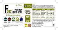 Fitoki Mai Men Dong Wan 450mg 100 capsules (5:1 kruidenextract) Ophiopogon wortelformule Long Yin Maag Warmte Verlichting Versterkt Qi