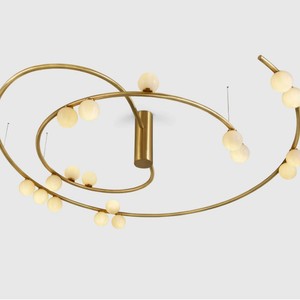 Minimalist Modern Round Glass Wall Lamp Gold <b>Led</b> Night <b>Light</b> For Hotel Living Room Villa Model Room - Product Image 5